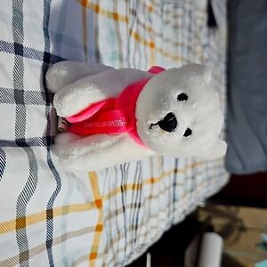 Mini polar expres key chain white teddy